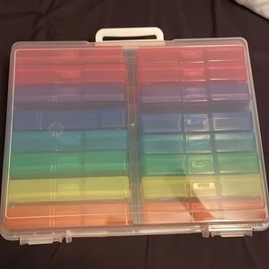 Rainbow photo/craft organizer